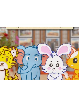 Intra απο ξύλο plywood 3mm-4mm πάχος Animal 3d Crafting BNDLE CNG Cut Δίασταση 20x30 cm INTRAFABR-100605018