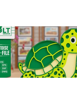 Σετ των 2 Intra απο ξύλο plywood 3mm-4mm πάχος Animal 3d Crafting File for CNG Cut Δίασταση 20x30 cm INTRAFABR-100791927