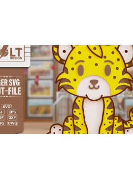 Intra απο ξύλο plywood 3mm-4mm πάχος Animal 3d Crafting File for CNG Cut Δίασταση 20x30 cm INTRAFABR-99824767