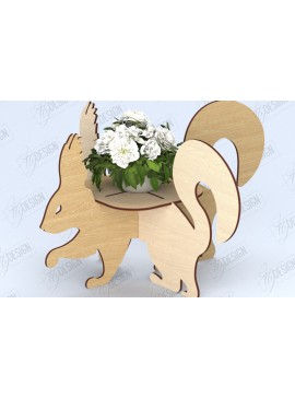 Intra απο ξύλο plywood 3mm-4mm πάχος Στάση λουλουδιών ζώων | Διακόσμηση σπιτιού | CNC Δίασταση 30x20 cm INTRAFABR-118472631