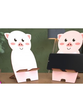 Σετ των 2 Intra απο ξύλο plywood 3mm-4mm πάχος βάσης τηλεφώνου ζώων | 3D  Δίασταση 30x20 cm INTRAFABR-114429632