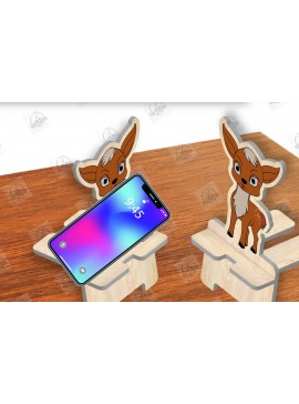 Σετ των 2 Intra απο ξύλο plywood 3mm-4mm πάχος Animal Phone Stand Δίασταση 15x15 cm INTRAFABR-111420400