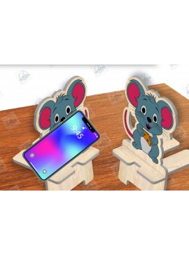 Σετ των 2 Intra απο ξύλο plywood 3mm-4mm πάχος Animal Phone Stand Δίασταση 15x15 cm INTRAFABR-111420172
