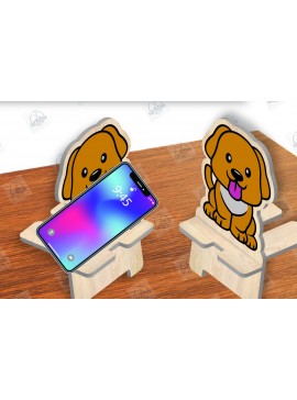 Σετ των 3 Intra απο ξύλο plywood 3mm-4mm πάχος Animal Phone Stand Δίασταση 15x15 cm INTRAFABR-111420297