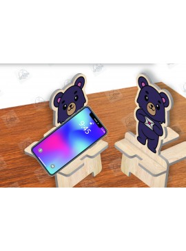 Σετ των 2 Intra απο ξύλο plywood 3mm-4mm πάχος Animal Phone Stand Δίασταση 15x15 cm INTRAFABR-111420378