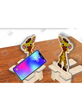 Σετ των 2 Intra απο ξύλο plywood 3mm-4mm πάχος Animal Phone Stand Δίασταση 15x15 cm INTRAFABR-111420118