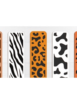 Intra απο ξύλο plywood 3mm-4mm πάχος Animal Print Σελιδοδείκτες Layered Δίασταση 30x20 cm INTRAFABR-123633048