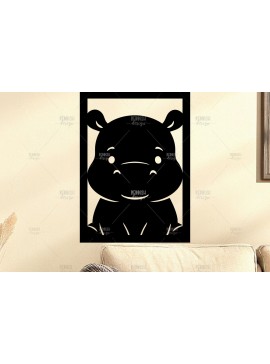 Σετ των 2 Intra απο ξύλο plywood 3mm-4mm πάχος Animal Wall Art για Νηπιαγωγείο Δίασταση 40x40 cm INTRAFABR-124397462