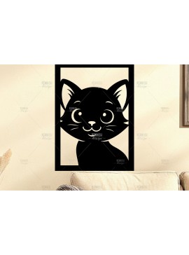 Σετ των 2 Intra απο ξύλο plywood 3mm-4mm πάχος Animal Wall Art για Νηπιαγωγείο Δίασταση 40x40 cm INTRAFABR-124397529