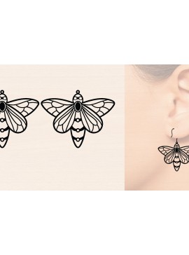 Intra απο ξύλο plywood 3mm-4mm πάχος Ξύλινα σκουλαρίκια με λέιζερ Δίασταση 3000x3000 cm INTRAFABR-118790105