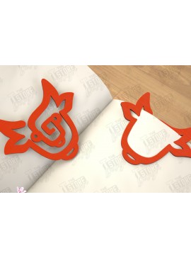 Σετ των 2 Intra απο ξύλο plywood 3mm-4mm πάχος Ζώα Σελιδοδείκτης |Κάτοχος σελίδας| Συνδετήρας Δίασταση 15x15 cm INTRAFABR-116594604