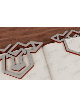 Σετ των 2 Intra απο ξύλο plywood 3mm-4mm πάχος Ζώα Σελιδοδείκτης |Κάτοχος σελίδας| Συνδετήρας Δίασταση 15x15 cm INTRAFABR-116599689