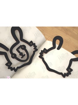 Σετ των 2 Intra απο ξύλο plywood 3mm-4mm πάχος Ζώα Σελιδοδείκτης |Κάτοχος σελίδας| Συνδετήρας Δίασταση 15x15 cm INTRAFABR-116594600