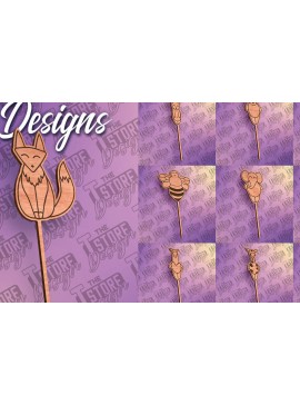 Intra απο ξύλο plywood 3mm-4mm πάχος Animals Cake Topper Σχέδιο Cut  Δίασταση 30x20 cm INTRAFABR-80948978