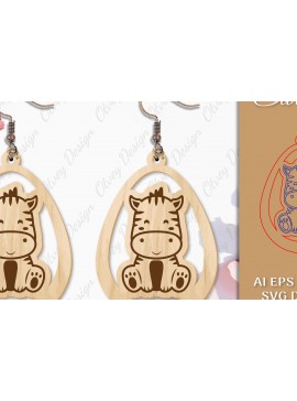 Σετ των 3 Intra απο ξύλο plywood 3mm-4mm πάχος Σκουλαρίκια ζώων Δίασταση 3x3 cm INTRAFABR-97802232