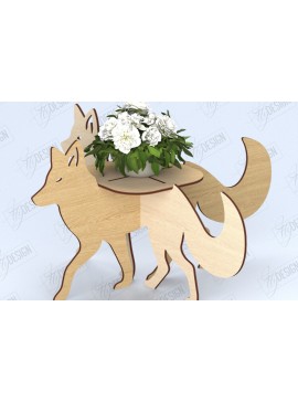 Intra απο ξύλο plywood 3mm-4mm πάχος Animals Flower Stand | Σχεδιασμός Κήπου|CNC Δίασταση 30x20 cm INTRAFABR-118285189