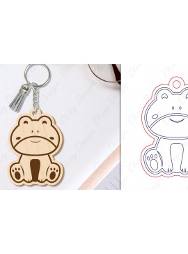 Σετ των 3 Intra απο ξύλο plywood 3mm-4mm πάχος Μπρελόκ Ζώων Δίασταση 6x6 cm INTRAFABR-97739172