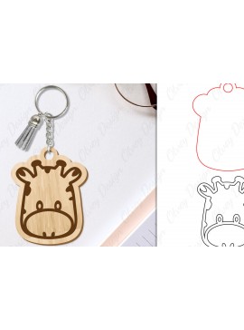 Σετ των 3 Intra απο ξύλο plywood 3mm-4mm πάχος Μπρελόκ Ζώων Δίασταση 6x6 cm INTRAFABR-98641654