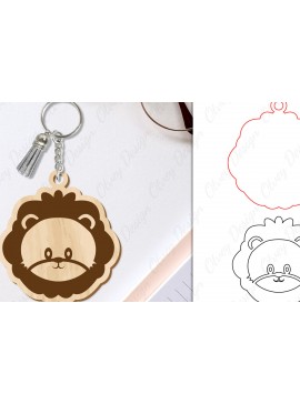 Σετ των 3 Intra απο ξύλο plywood 3mm-4mm πάχος Μπρελόκ Ζώων Δίασταση 6x6 cm INTRAFABR-98641787