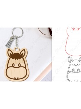 Σετ των 3 Intra απο ξύλο plywood 3mm-4mm πάχος Μπρελόκ Ζώων Δίασταση 6x6 cm INTRAFABR-98642659