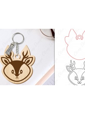 Σετ των 3 Intra απο ξύλο plywood 3mm-4mm πάχος Μπρελόκ Ζώων Δίασταση 6x6 cm INTRAFABR-98643291