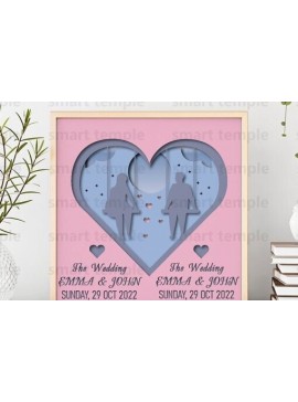 Σετ των 2 Intra απο ξύλο plywood 3mm-4mm πάχος Επετειακό για Cricut Δίασταση 30x20 cm INTRAFABR-81183667