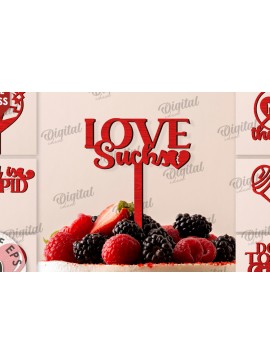 Σετ των 2 Intra απο ξύλο plywood 3mm-4mm πάχος Anti Valentines Cake Δίασταση 15x15 cm INTRAFABR-111283887