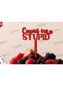 Σετ των 2 Intra απο ξύλο plywood 3mm-4mm πάχος Anti Valentines Cake Topper  Δίασταση 15x15 cm INTRAFABR-111280479