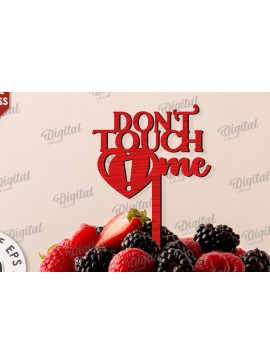 Σετ των 2 Intra απο ξύλο plywood 3mm-4mm πάχος Anti Valentines Cake Topper  Δίασταση 15x15 cm INTRAFABR-111280509