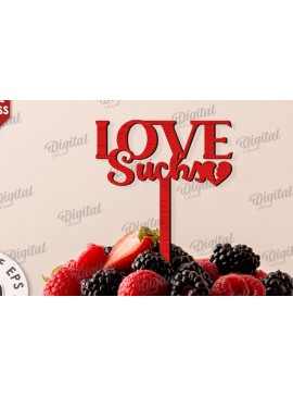 Σετ των 2 Intra απο ξύλο plywood 3mm-4mm πάχος Anti Valentines Cake Topper  Δίασταση 15x15 cm INTRAFABR-111280302