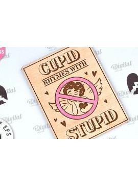 Σετ των 2 Intra απο ξύλο plywood 3mm-4mm πάχος Κάρτα για την ημέρα του Αγίου Βαλεντίνου Κόψιμο με λέιζερ Δίασταση 15x15 cm INTRAFABR-112092640