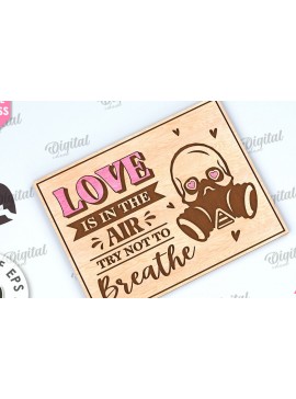 Σετ των 2 Intra απο ξύλο plywood 3mm-4mm πάχος Κάρτα για την ημέρα του Αγίου Βαλεντίνου Κόψιμο με λέιζερ Δίασταση 15x15 cm INTRAFABR-112093378