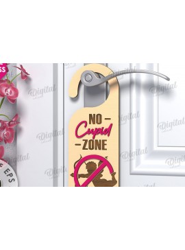 Σετ των 2 Intra απο ξύλο plywood 3mm-4mm πάχος Κρεμάστρα πόρτας κατά του Αγίου Βαλεντίνου  Δίασταση 15x15 cm INTRAFABR-112232083