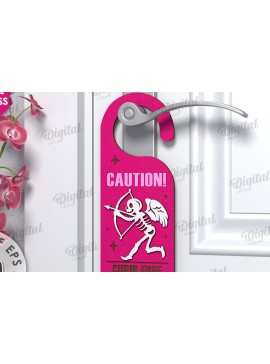 Σετ των 2 Intra απο ξύλο plywood 3mm-4mm πάχος Κρεμάστρα πόρτας κατά του Αγίου Βαλεντίνου  Δίασταση 15x15 cm INTRAFABR-112232357