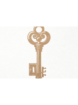 Σετ των 3 Intra απο ξύλο plywood 3mm-4mm πάχος Αντικέ Παλιό Vintage Key Δίασταση 7x7 cm INTRAFABR-96245953