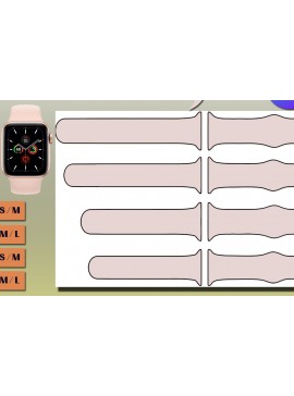 Σετ των 2 Intra απο ξύλο plywood 3mm-4mm πάχος Apple Watch Strap / IWatch Band Jig Δίασταση 30x20 cm INTRAFABR-74507898