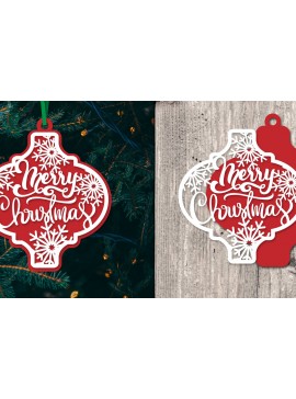 Σετ των 3 Intra απο ξύλο plywood 3mm-4mm πάχος Στολίδι Arabesque Snowflake Δίασταση 8x8 cm INTRAFABR-80669433