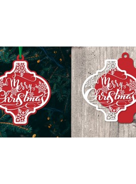 Σετ των 3 Intra απο ξύλο plywood 3mm-4mm πάχος Στολίδι Arabesque Snowflake Δίασταση 8x8 cm INTRAFABR-80669505