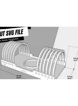 Σετ των 2 Intra απο ξύλο plywood 3mm-4mm πάχος Αψίδα Κηροπήγιο | | Δίασταση 15x15 cm INTRAFABR-95215301