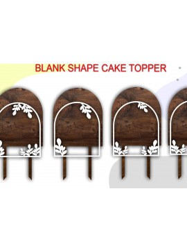 Σετ των 2 Intra απο ξύλο plywood 3mm-4mm πάχος ArchBlank Shape Cake Topper Δίασταση 20x30 cm INTRAFABR-62657809