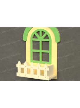 Intra απο ξύλο plywood 3mm-4mm πάχος Κουτί περίφραξης τοξωτού παραθύρου Δίασταση 30x20 cm INTRAFABR-123612958