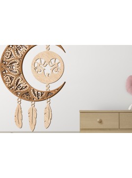 Σετ των 2 Intra απο ξύλο plywood 3mm-4mm πάχος Πρότυπο Aries Zodiac Dream Catcher Δίασταση 40x40 cm INTRAFABR-104185690