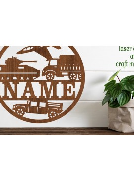 Σετ των 2 Intra απο ξύλο plywood 3mm-4mm πάχος Πινακίδα ονόματος οχημάτων στρατού Δίασταση 30x20 cm INTRAFABR-76642523