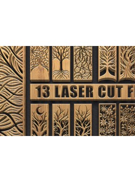 Intra απο ξύλο plywood 3mm-4mm πάχος Καλλιτεχνικά πάνελ κοπής δέντρων & λουλουδιών με λέιζερ Δίασταση 3600x5400 cm INTRAFABR-122443663