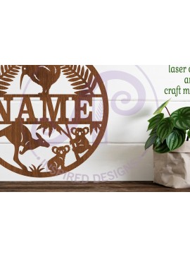 Σετ των 3 Intra απο ξύλο plywood 3mm-4mm πάχος Ονομασία Αυστραλίας και Νέας Ζηλανδίας Δίασταση 6x6 cm INTRAFABR-98810495