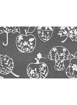 Σετ των 2 Intra απο ξύλο plywood 3mm-4mm πάχος Φθινοπωρινή δέσμη με ένα στρώμα Δίασταση 15x15 cm INTRAFABR-15539273