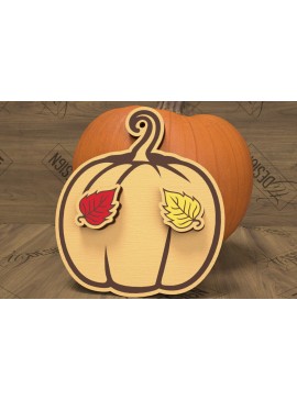 Σετ των 3 Intra απο ξύλο plywood 3mm-4mm πάχος Φθινοπωρινά καρφωτά σκουλαρίκια | Σχεδιασμός κοσμημάτων Δίασταση 3x3 cm INTRAFABR-105198226