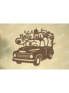 Intra απο ξύλο plywood 3mm-4mm πάχος Φθινοπωρινή Τέχνη τοίχου | Φθινοπωρινό σημάδι | Φθινοπωρινή ατμόσφαιρα Δίασταση 40x40 cm INTRAFABR-103521902