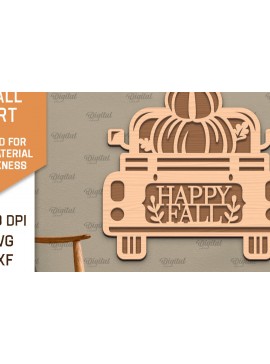 Intra απο ξύλο plywood 3mm-4mm πάχος Σχέδιο κοπής με λέιζερ τέχνης τοίχου φθινοπώρου Δίασταση 40x40 cm INTRAFABR-101754151