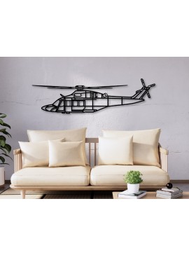 Σετ των 2 Intra απο ξύλο plywood 3mm-4mm πάχος AW139 Helicopter Silhouette Δίασταση 15x15 cm INTRAFABR-110316984